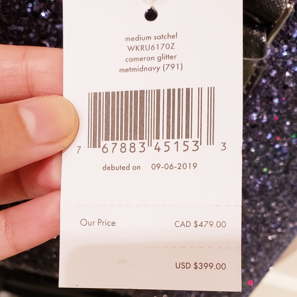 KATE SPADE MEDIUM CAMERON GLITTER SATCHEL - Picture 6 of 6